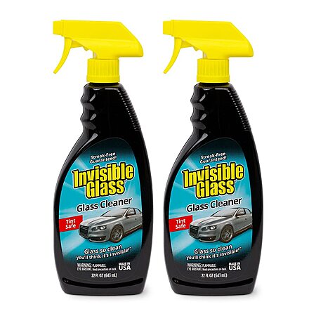 2 pack, 22oz, Invisible Glass Premium Glass Cleaner Spray, $7.98, SandS, Amazon