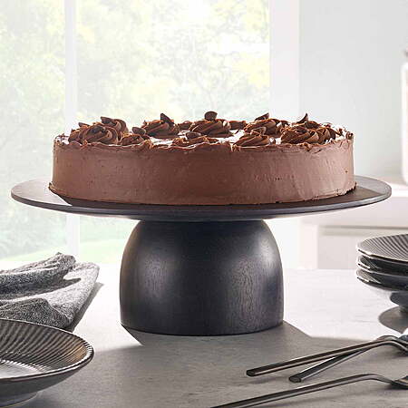 Better Homes & Garden Black Wood Cake Stand, $14.96, Walmart