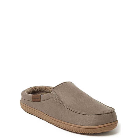 Dearfoams Cozy Comfort Men's Notch Clog Slippers (taupe), $8.99, Walmart