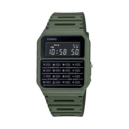 Casio Vintage Series Watch | Data Bank | 1/100 SEC Stopwatch | Water Resistant | 8 Digit Calculator | Dual Time | Resin Band | Resin Case | Auto Calendar, $23.97, Amazon