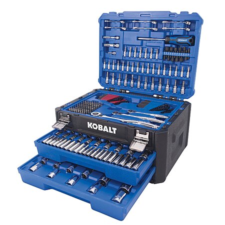 302-Pc Kobalt Metric & SAE Mechanics Tool Set w/ Hard Case $99 + Free Pickup