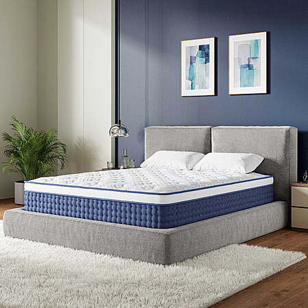 EGOHOME StarryRest 12 inch Queen Mattress, Medium, Euro Top, Hybrid Mattress in a Box, $154, FS, Walmrt