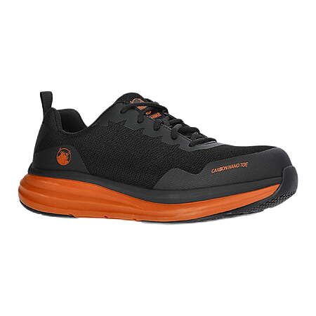 Brahma Men's Lightweight Carbon Nano Toe Work Shoes, Black/orange, $19.36, Walmart