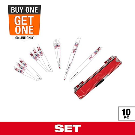10 pc Milwaukee SAWZALL Wood/ Metal Cutting recip Saw Blade + 5 pc TORCH blades, $18.97, FS, Home Depot + more