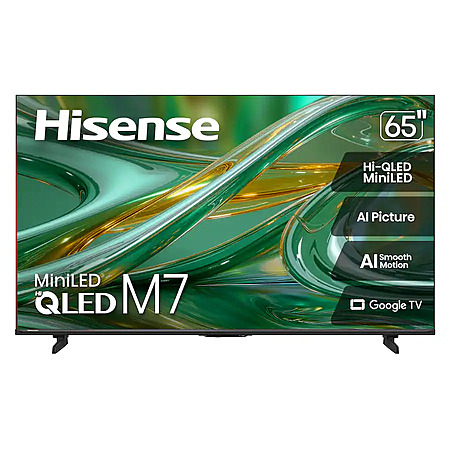 Hisense - 65" Class M7 MiniLED Series Hi-QLED 4K UHD Smart Roku TV (2026) Model: 65M7SR, $409.99, FS, Best Buy