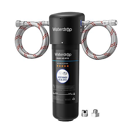 Waterdrop 10UA Under Sink Water Filter System, NSF/ANSI 42 Certified 1 Year, $37.99, Amazon