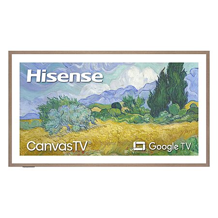 +10% back Prime Visa, Hisense 55“ Hi-QLED S7 CanvasTV Series 4K UHD Google Smart Art TV (55S7SG, 2026 New) - 144Hz, Art Mode, Anti-Glare Panel, Dolby Vision HDR