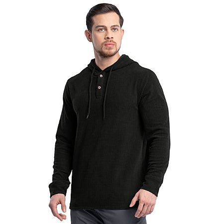 Wrangler Workwear Men's Texture Fleece Pullover Henley Hoodie, $8.89 + more, Walmart