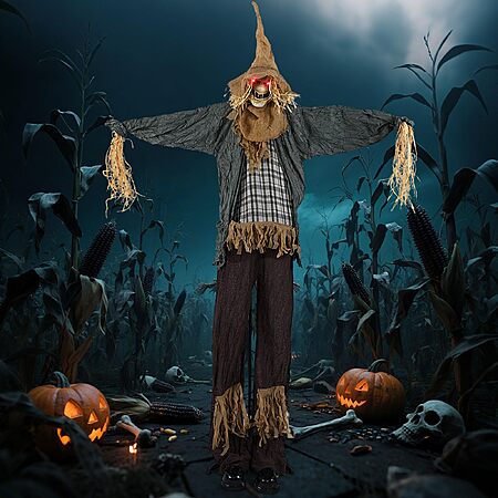 Tangkula 7 FT Halloween Animated Standing Scarecrow with Light-up Eyes, $45.10, Amazon