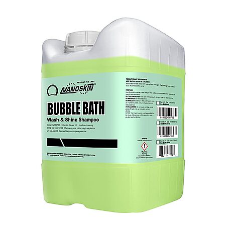 Prime, $52.44, 5 gallons, Nanoskin BUBBLE BATH Foaming Car Wash Shampoo