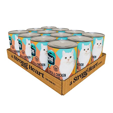 Prime, $9.23, 13.2oz, 12pk, A Strong Heart Adult Cat Pate cat food