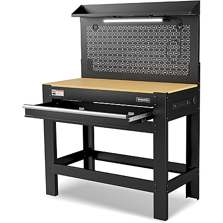 $176.79, FS, WORKPRO 45" Heavy-Duty Workbench with Storage 800 LBS Work Bench $176.77