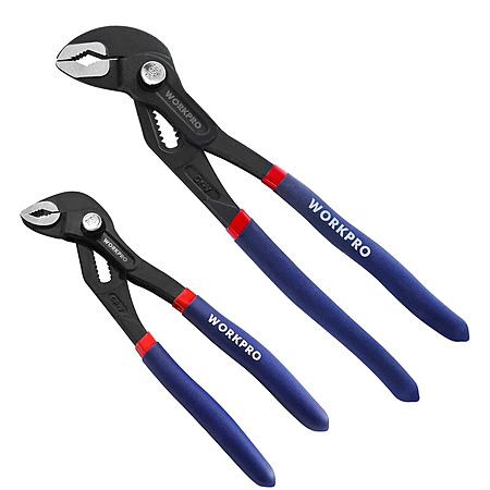 $17.11, FS, WORKPRO 2 PC Groove Joint Pliers Set 7" 10" Fast Adjustable Water Pump Pliers