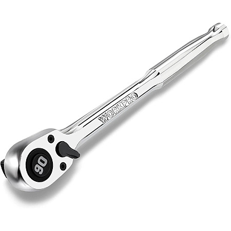 $12.95, FS, WORKPRO Low Profile 1/2-inch Drive Ratchet 90-Tooth Quick-release Ratchet Wrench