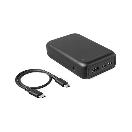 $12.99, FS Prime, Amazon Basics High-Capacity Portable Charger Power Bank with 3-Port Output, 20,000 mAh, Black, Woot!