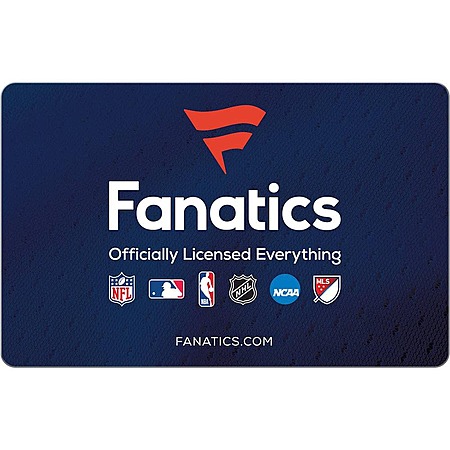 $85, Fanatics - $100 Gift Card [Digital], Best Buy