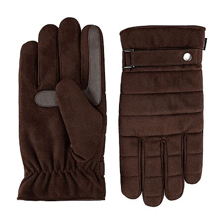 Men's isotoner Water Repellent Microsuede Quilted Touchscreen Gloves (Dark Brown) $6.90 + Free Pickup