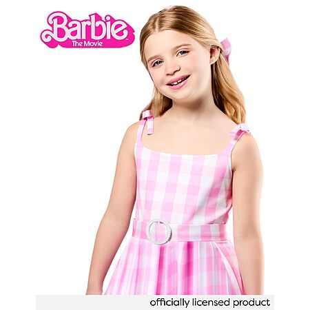 $9.33, sz L, $11.19, sz Sm, Rubies at Party City Barbie Movie: Barbie Costume for Kids, Girls Costume, Amazon