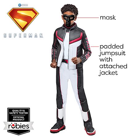 $5.06, Rubies Mr. Terrific Deluxe Kids Boys Costume Jumpsuit with Attached Faux Jacket and Mask, Amazon