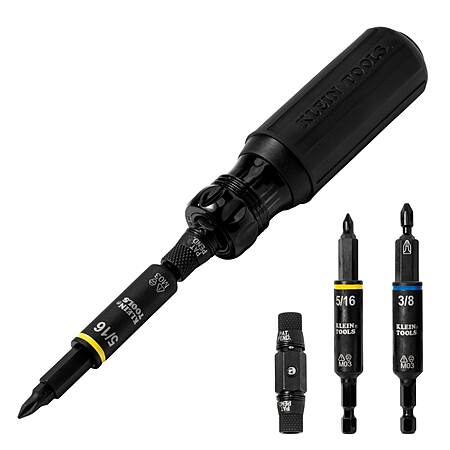 $19.98, Lowe's, Klein Tools 11-in-1 Blackout Impact-Rated Multi-Bit Screwdriver/Nut Driver