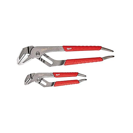 Milwaukee 6 in. and 10 in. Straight-Jaw Pliers Set (2-Piece)
