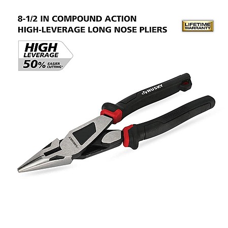 HUSKY heavy duty pliers, choice of long nose, linesman, diagonal @HomeDepot