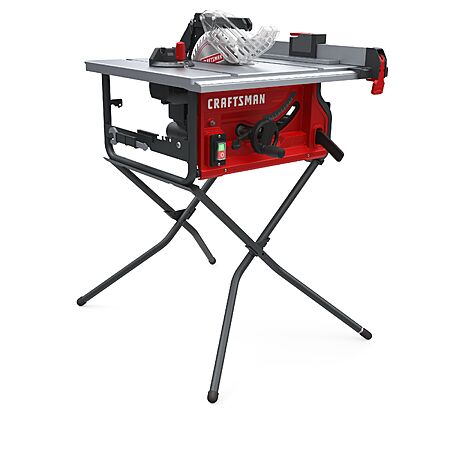 Lowe's, CRAFTSMAN 10.0-in 15.0 -Amp 120.0 -Volt Portable Jobsite Table Saw with Folding Stand