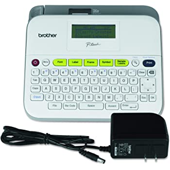 Brother P-touch Label Maker, Versatile Easy-to-Use Labeler, PTD400AD, AC Adapter, QWERTY Keyboard, Multiple Line Labeling, White, $15, Amazon