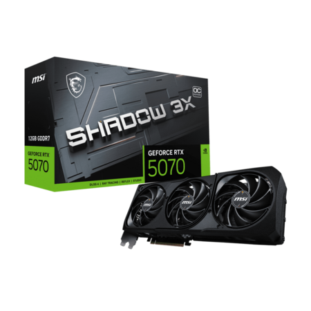 MSI SHADOW 3X OC GeForce RTX 5070 12GB GDDR7 PCI Express 5.0 Graphics Card $489