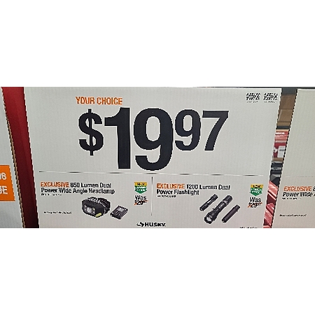 Husky Flashlight $19.97!