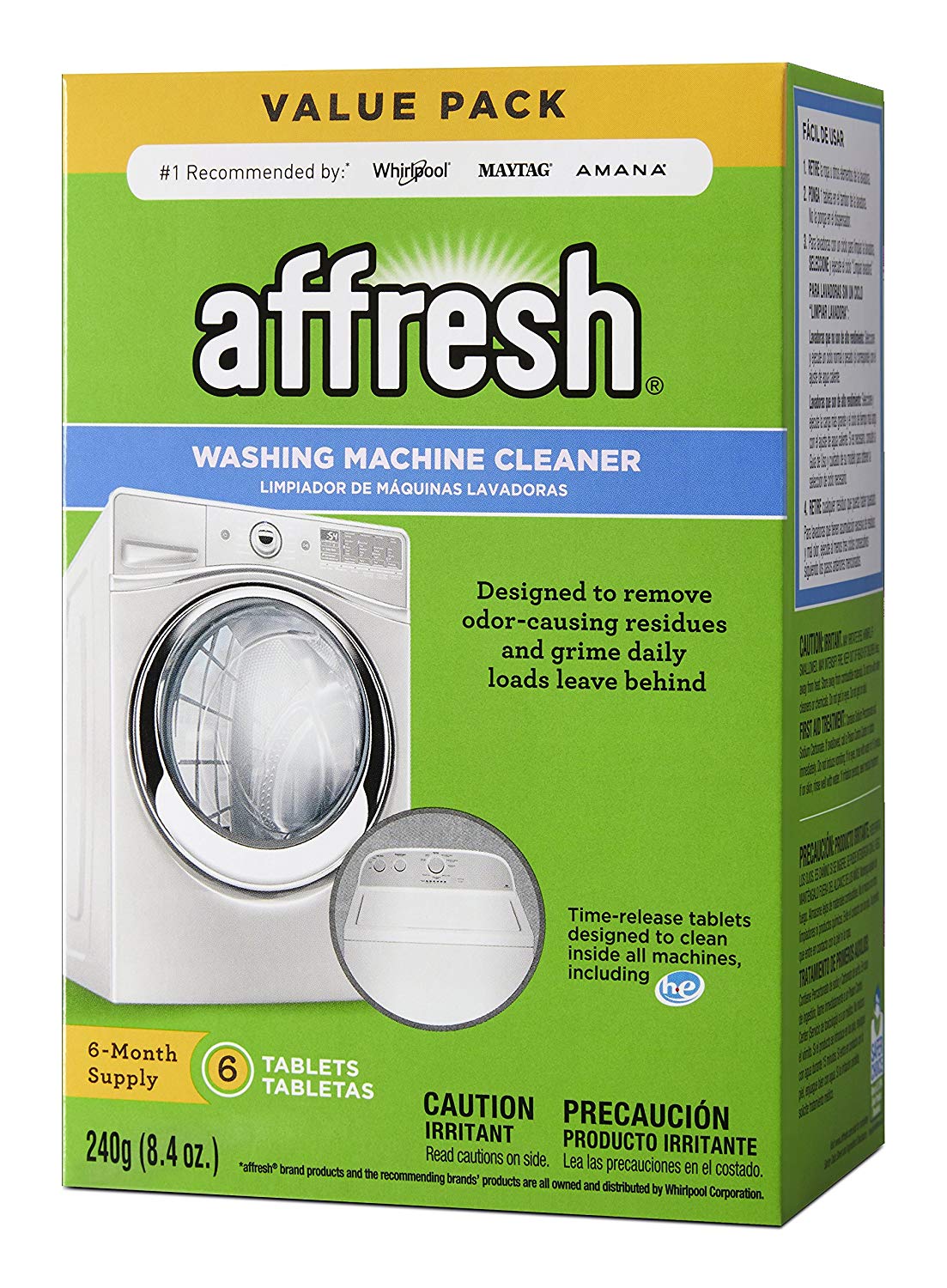 Affresh Washer Machine Cleaner, 6-Tablets, 8.4 oz $4.99