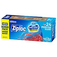 24-Count Ziploc Quart Food Storage Freezer Bags $2.16 w/ S&S + Free Shipping w/ Prime or on orders over $35
