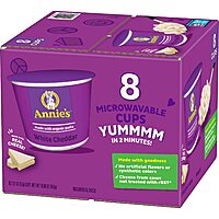 8-Count 2.01-Oz Annie's White Cheddar Mac & Cheese Cups w/ Organic Pasta