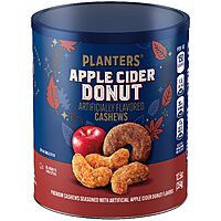 12.5-Oz Planters Apple Cider Donut Cashews $6.29 + Free Shipping w/ Prime or on orders over $35