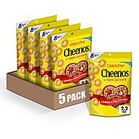 5-Pack 2.2-Oz Cheerios Whole Grain Oats Breakfast Cereal Pouches
