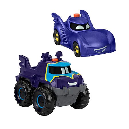 Fisher-Price DC Batwheels Light-Up Bam The Batmobile & Buff The Bat ...