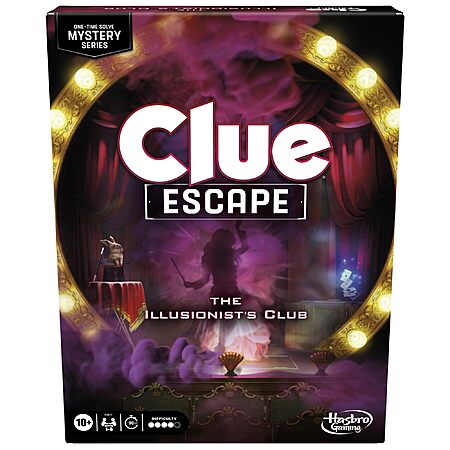 Clue Escape: The Illusionist s Club Board Game $10 40   Free Shipping w