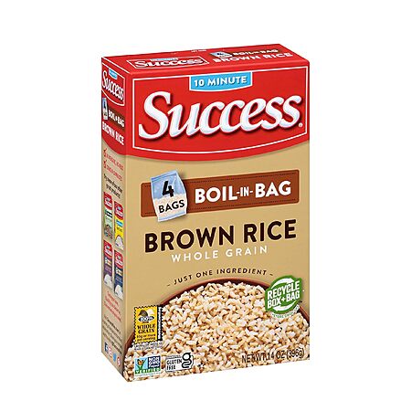 14-Oz Success Boil-in-Bag Brown Rice $1.33 + Free Shipping w/ Prime or ...