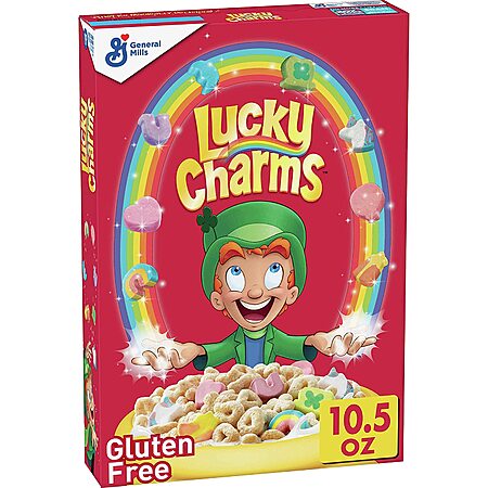 Lucky Charms 10.5-Oz Cereal for $1.90!