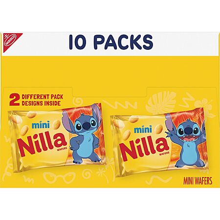 Nilla Wafers Mini Cookies 10-Pack for $4.50