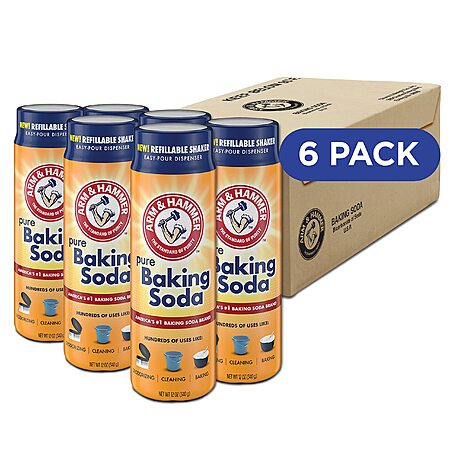 Arm & Hammer Baking Soda 6-Pack for $10.77