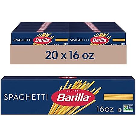 20-Pack 16-Oz Barilla Spaghetti Pasta $15.58 w/ S&S w/ S&S + Free ...
