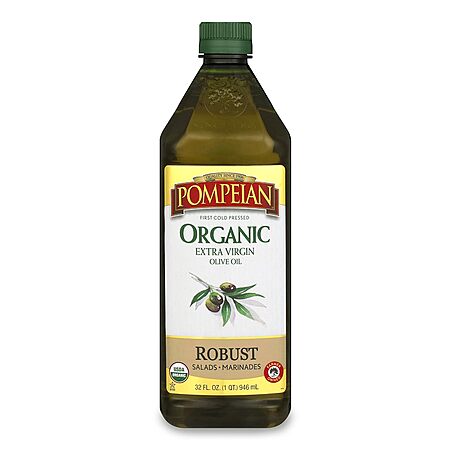 32-Oz Pompeian Organic Robust Extra Virgin Olive Oil $6.84 w/ S&S + Free Shipping w/ Prime or on orders over $35