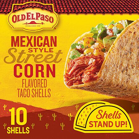 10-Count Old El Paso Stand 'N Stuff Taco Shells (Mexican Style Street Corn) $1.66 w/ S&S + Free Shipping w/ Prime or on orders over $35 (1 replies)