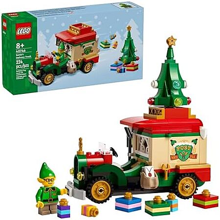 224-Piece LEGO Santa's Delivery Truck Building Toy Set $10