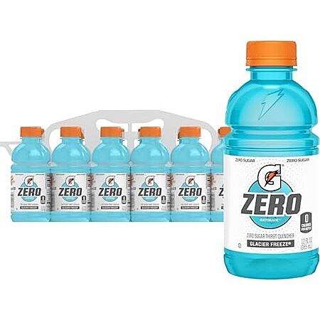 12-Pk 12-Oz Gatorade Thirst Quencher Zero Sugar Sports Drink (Glacier Freeze)