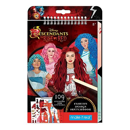 Make It Real: Descendants 4 Rise of Red Fashion Design Sketchbook w/ 109 Stickers & Stencils $3.31 + Free Shipping w/ Prime or on orders over $35