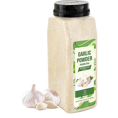 22-Oz Soeos Granulated Garlic Powder $7.59 w/ S&S + Free Shipping w/ Prime or on orders over $35