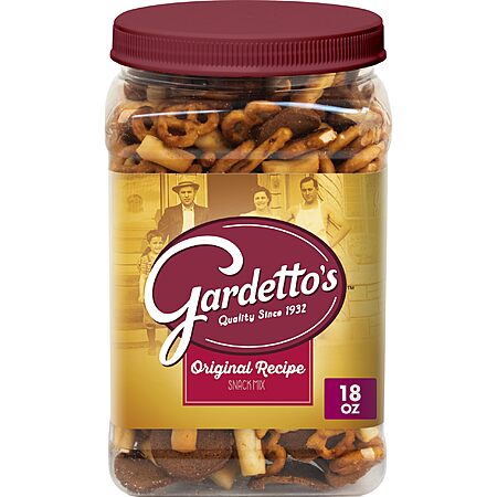 18-Oz Gardetto's Snack Mix (Original or Aged Cheddar) $6.38 w/ S&S + Free Shipping w/ Prime or on orders over $35