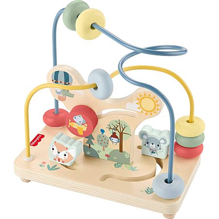 Fisher-Price Wood Toddler Toy Bead Maze (Woodland Animal Theme) $19 + Free Shipping w/ Prime or on orders over $35